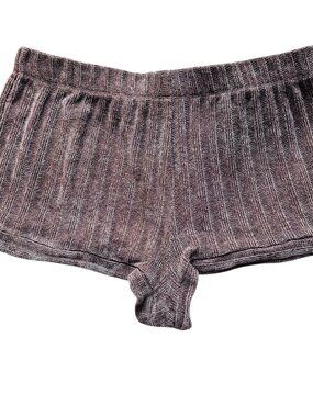 Out From Under Ribbed Short Shorts Lounge Sleepwear L Large Pink Blush